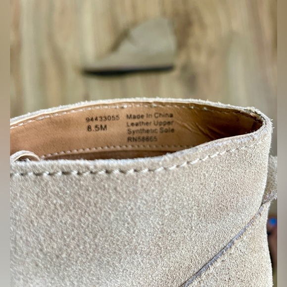 Susina Reid Sand SuedeWedge Lace Up Ankle Boots  Sz 8.5  EUC - Picture 7 of 7